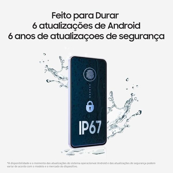 Smartphone Samsung Galaxy A56 5G 256GB, 8GB RAM, Câmera 50MP, IP67, Super AMOLED 6.7", Recursos AI, Preto - Imagem 2